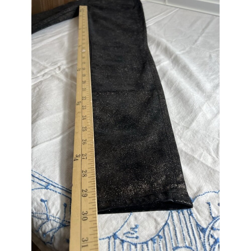 Seven For All Mankind NWT Shimmer Black Pants Women's‎ size 27 - Picture 10 of 10